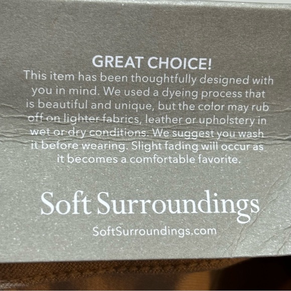 NWT Soft Surroundings Crop Pants Tan PL or Petite Large - Picture 8 of 9